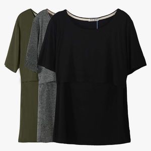 Maternity Nursing Short Sleeve Tops